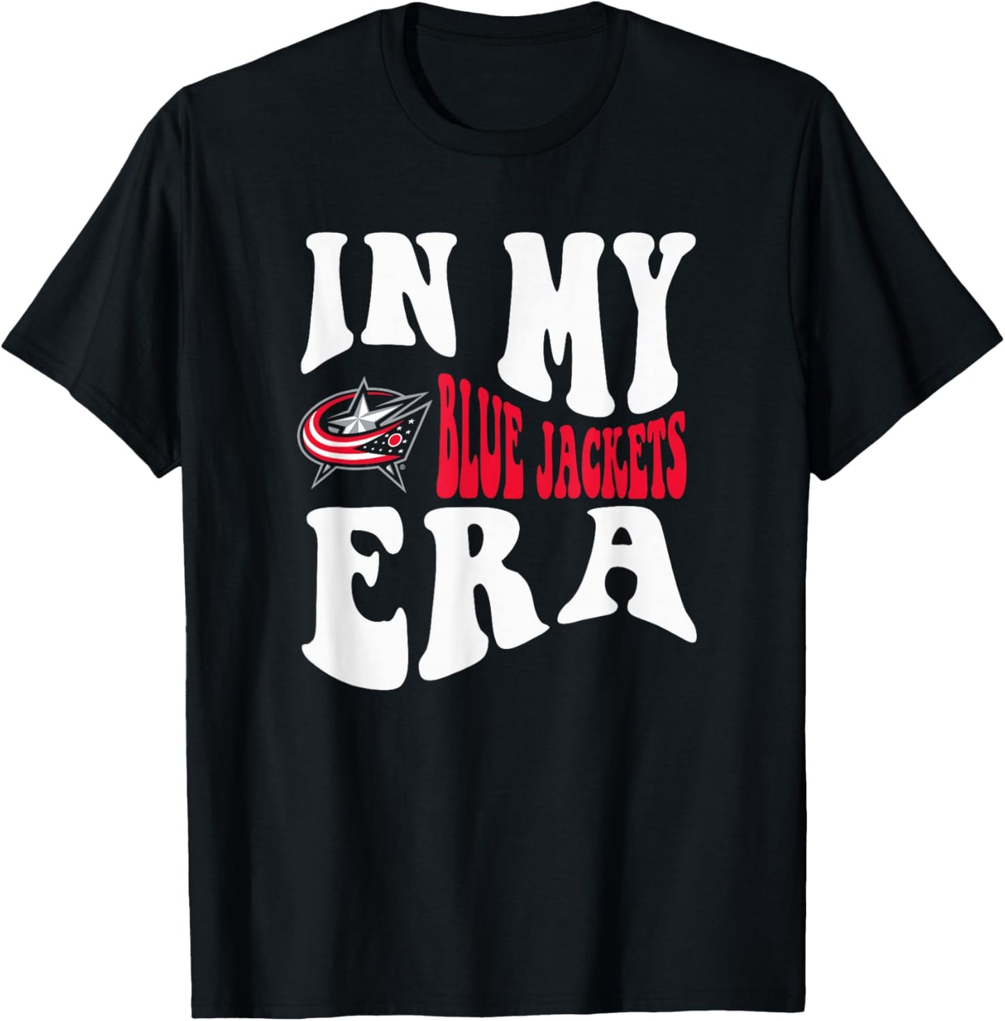 Columbus Blue Jackets Era Navy Officially Licensed T-Shirt - T-Shirt | Black