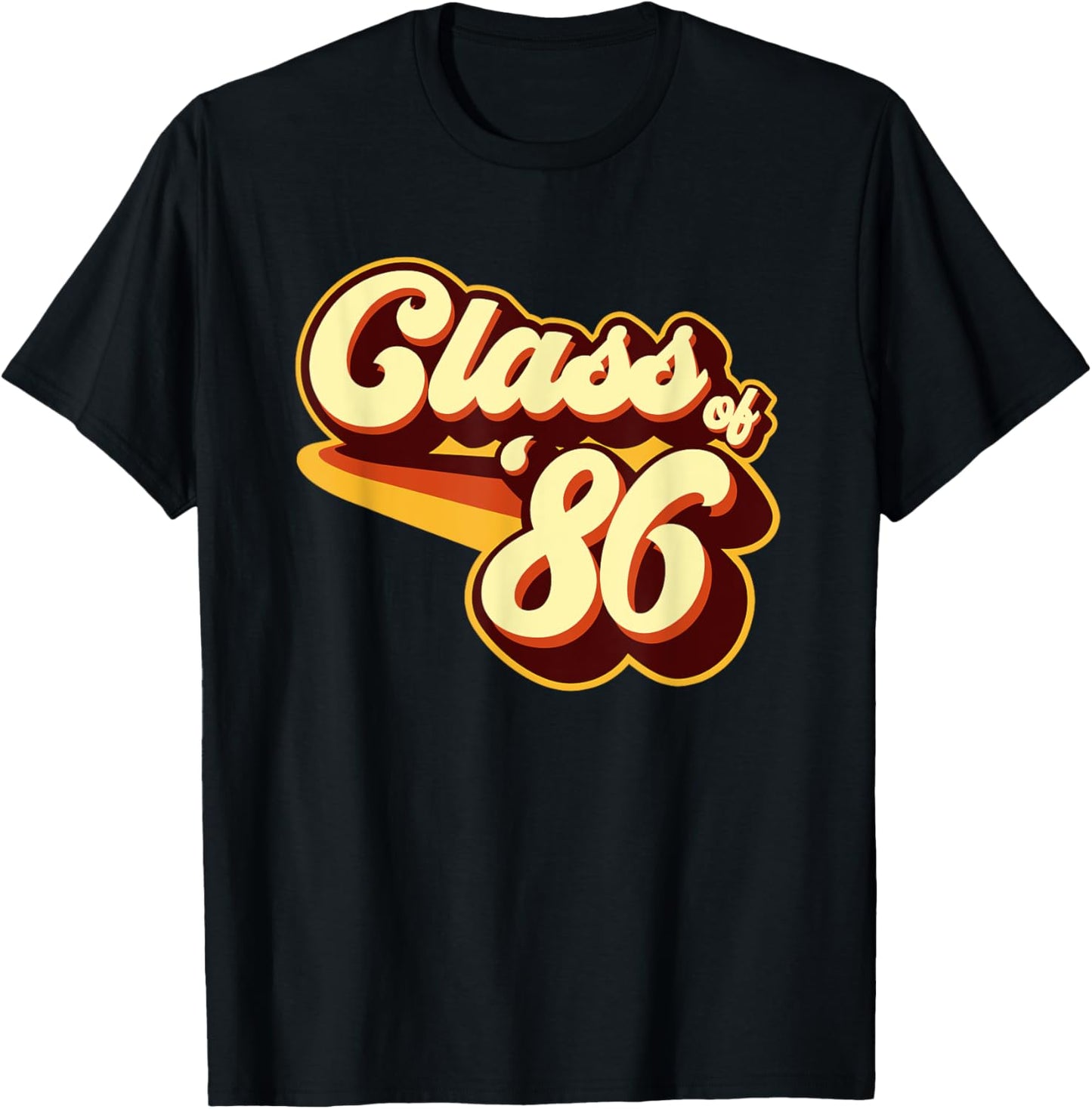 Class of 86 Reunion Retro 1986 T-Shirt - T-Shirt | Black