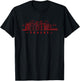 Prague Skyline design, Czech capital of Prague T-Shirt - T-Shirt | Black