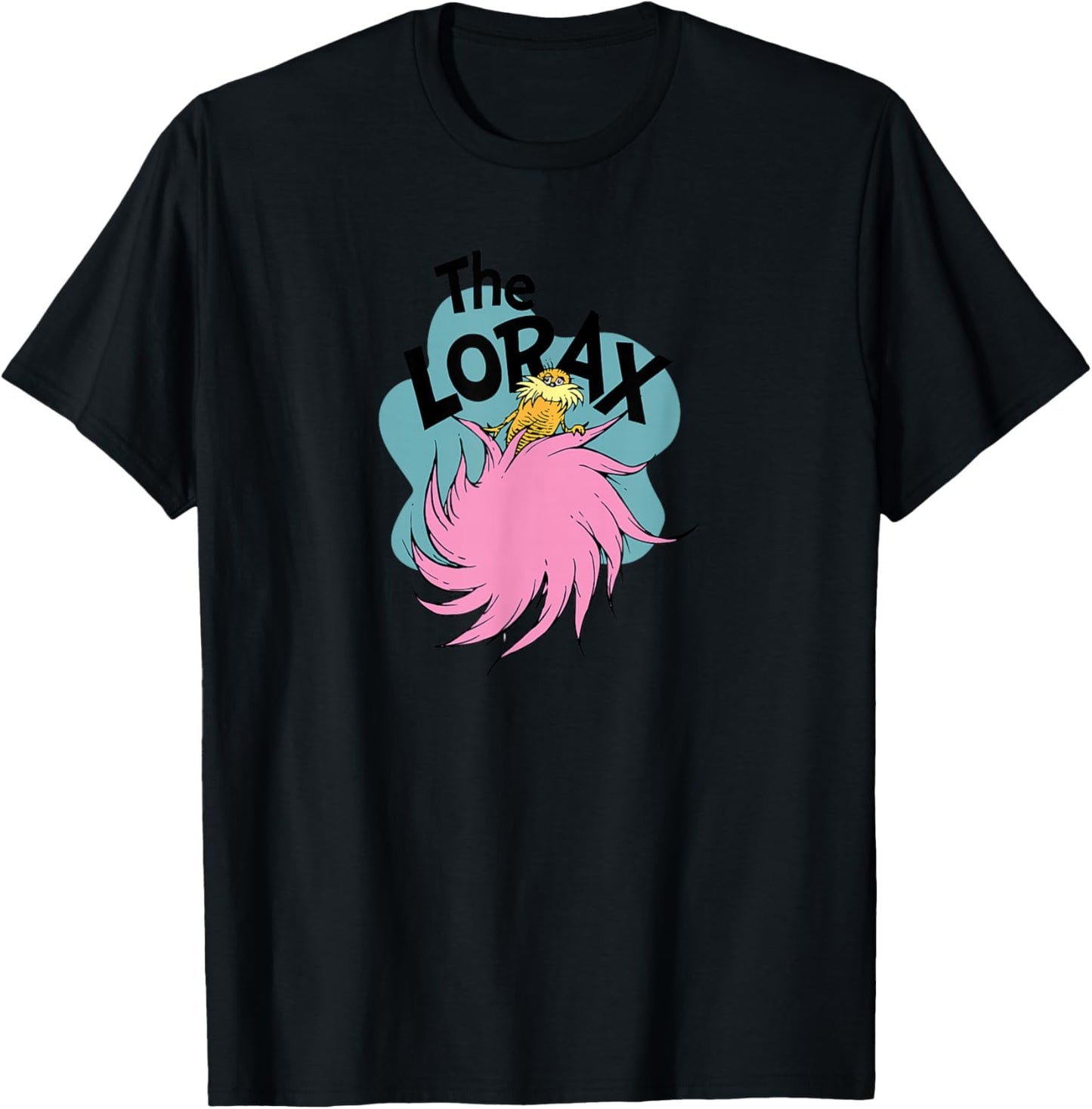 Dr. Seuss The Lorax - Truffula Tree Logo T-Shirt - T-Shirt | Black