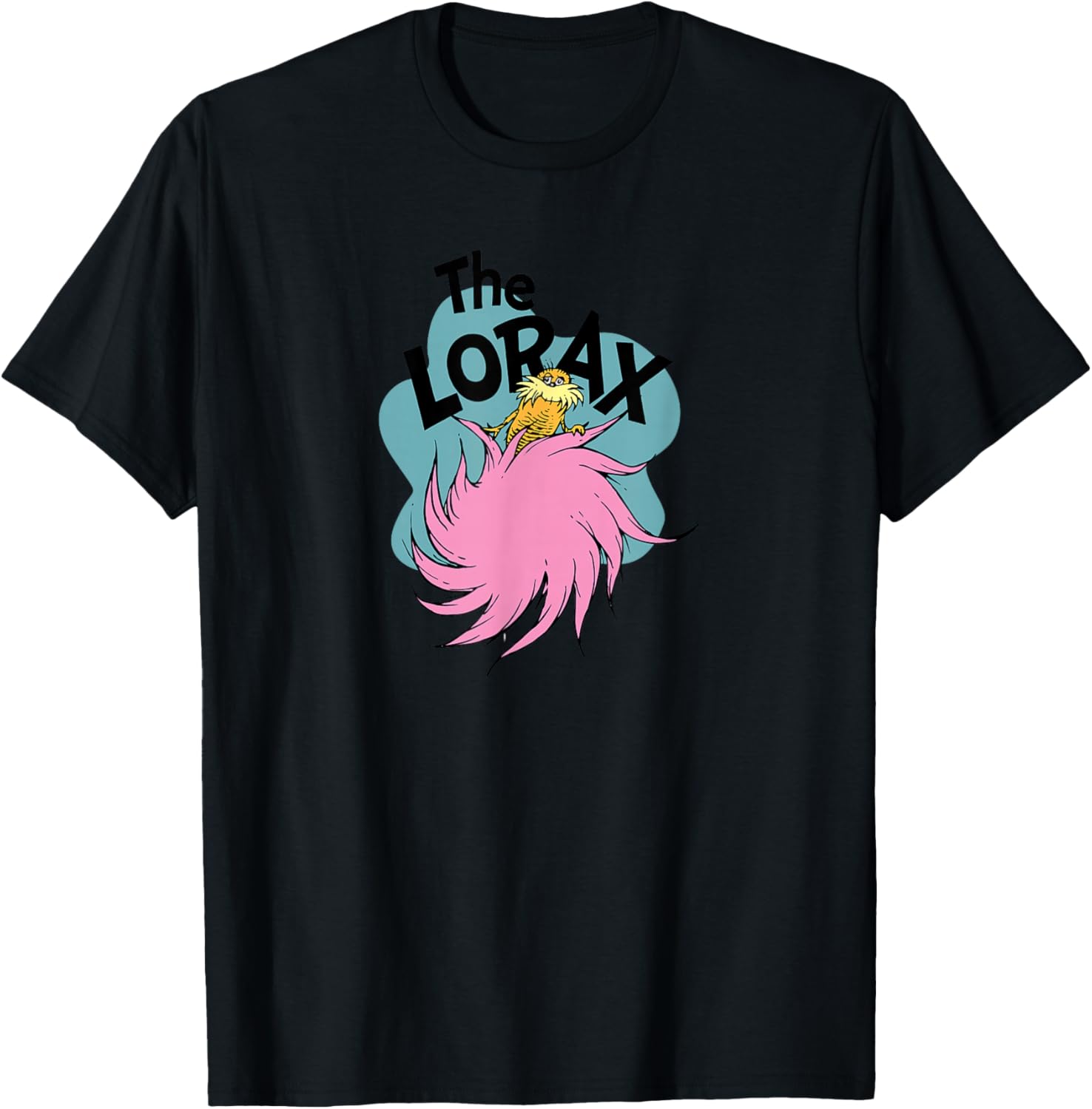 Dr. Seuss The Lorax - Truffula Tree Logo T-Shirt - T-Shirt | Black