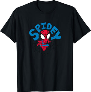 Kids Spidey and His Amazing Friends - Spidey Scribble T-Shirt - T-Shirt | Black