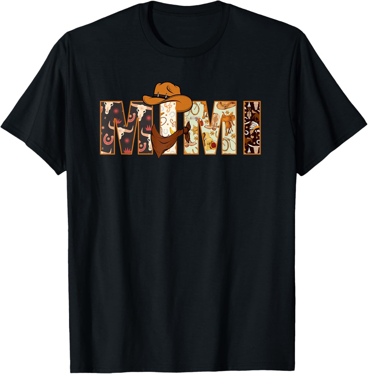 Mimi Western Rodeo Family Matching Birthday T-Shirt - T-Shirt | Black
