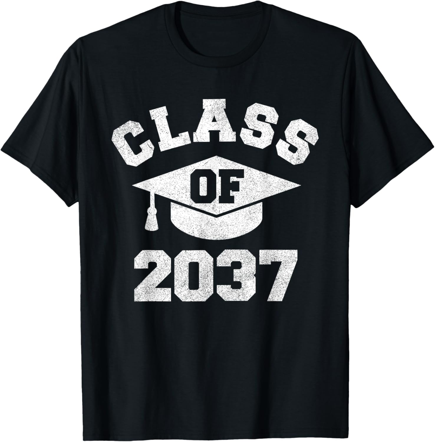 Class Of 2037 Grow With Me Shirt, Class Of 2037 Graduation T-Shirt - T-Shirt | Black