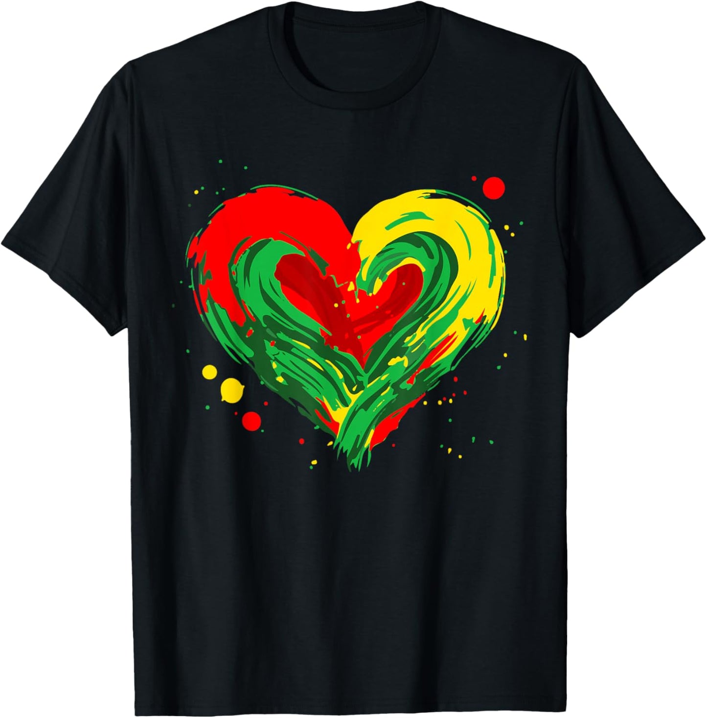 Juneteenth Heart Black History Month African American Women T-Shirt - T-Shirt | Black
