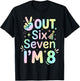 8th Birthday It's My 8 Bday Girls Boys Turning 8 Birthday T-Shirt - T-Shirt | Black