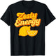 Zesty Energy Lemon Orange Fruit Style T-Shirt - T-Shirt | Black