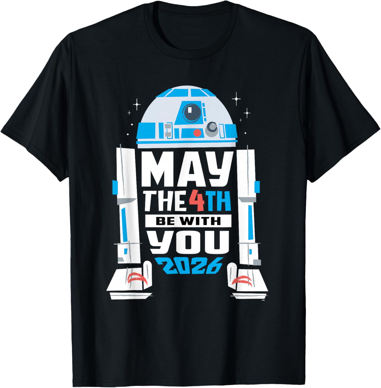 Star Wars R2-D2 May The 4th Be with You 2026 Star Wars Day T-Shirt - T-Shirt | Black
