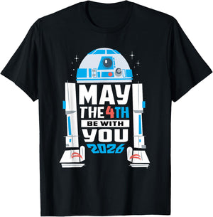 Star Wars R2-D2 May The 4th Be with You 2026 Star Wars Day T-Shirt - T-Shirt | Black
