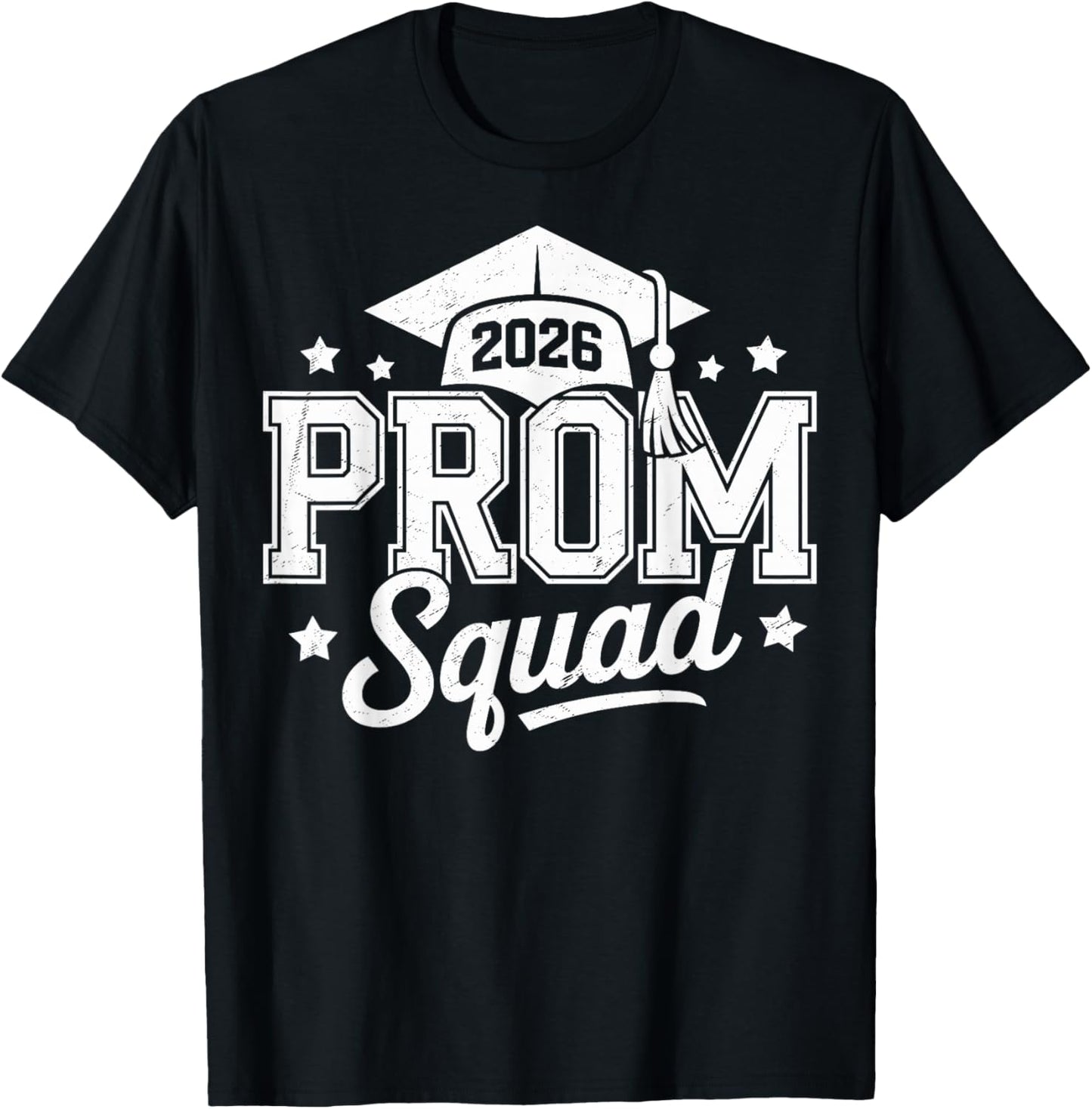 Prom Squad 2026 Graduate Prom Class of 2026 T-Shirt - T-Shirt | Black