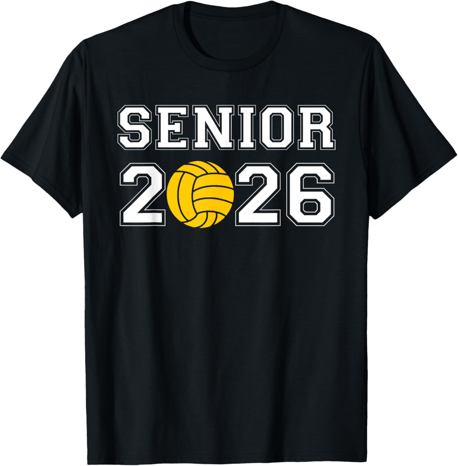 Water Polo Senior 2026 Graduation T-Shirt - T-Shirt | Black