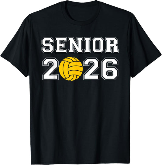 Water Polo Senior 2026 Graduation T-Shirt - T-Shirt | Black