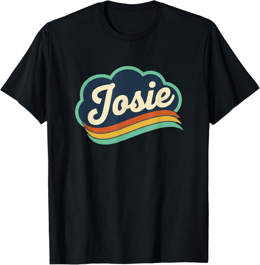 Josie Mom Name Retro Cloud Name Women's T-Shirt - T-Shirt | Black