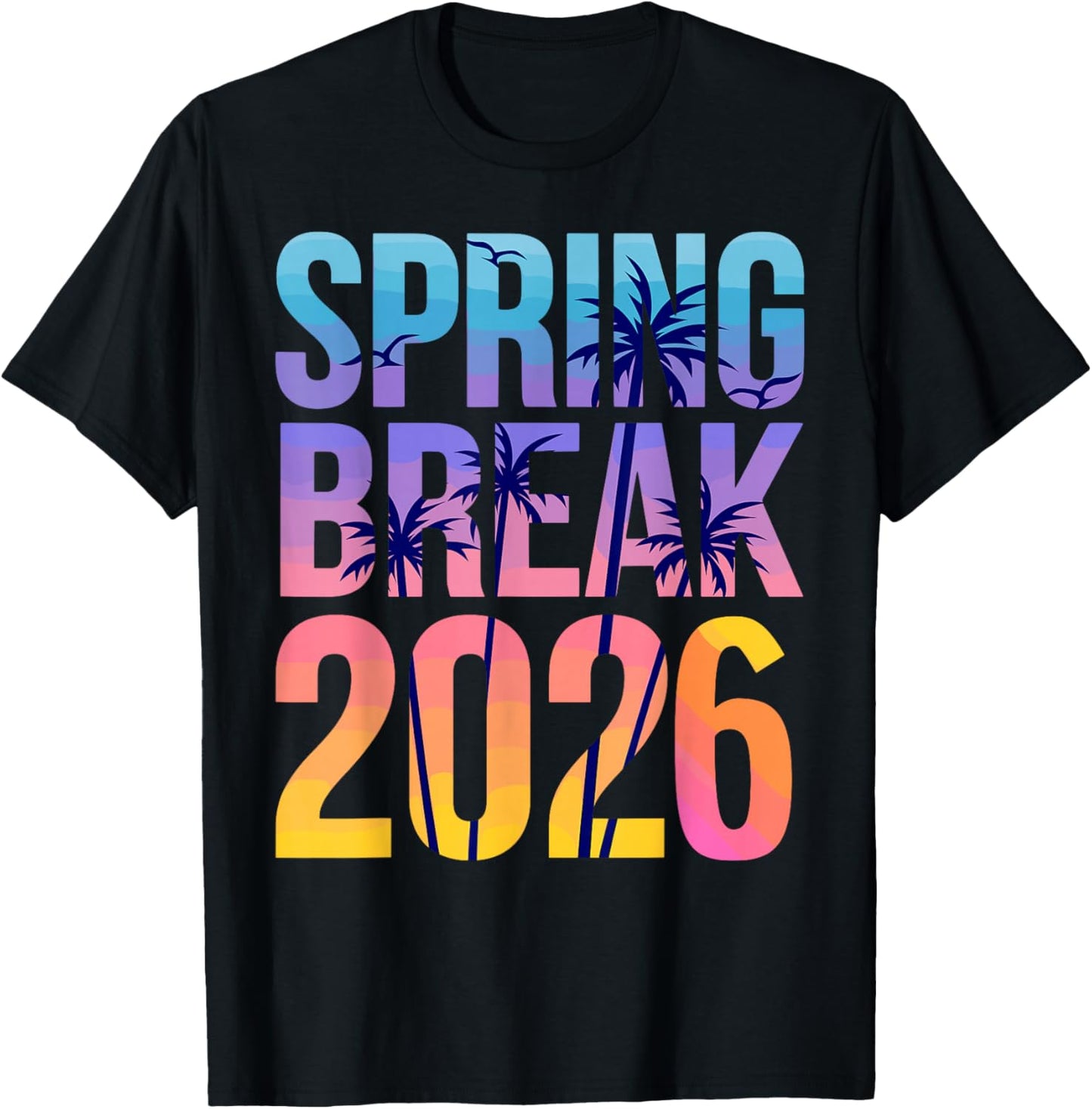 Vacation Beach Family Friend Trip T-Shirt - T-Shirt | Black