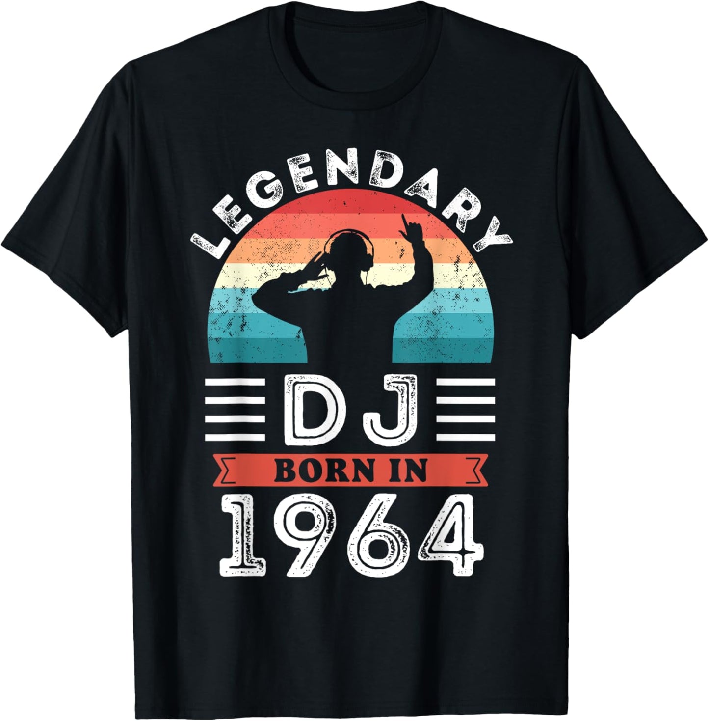 Legendary DJ born 1964 60th Birthday Gifts T-Shirt - T-Shirt | Black