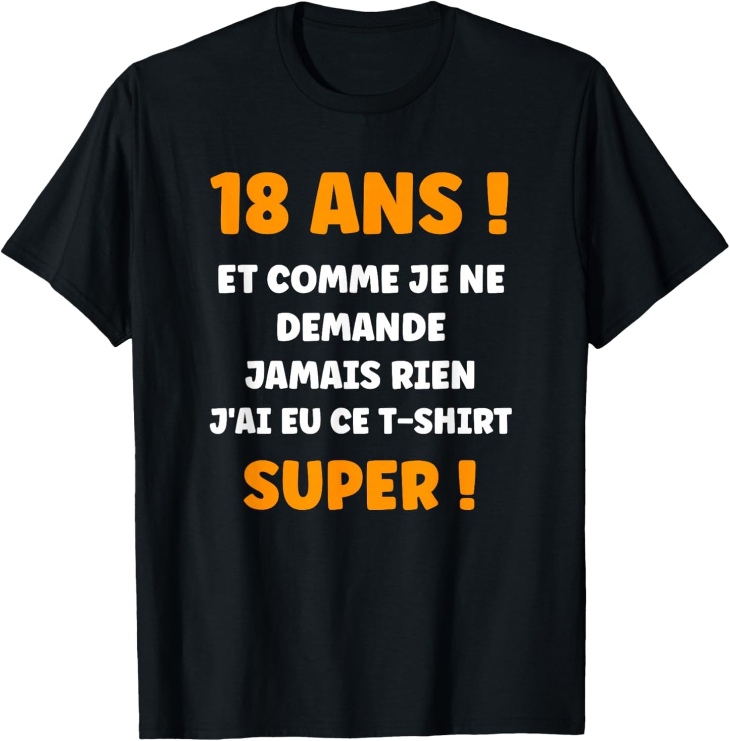 Funny Draw Boy 18 Years Funny Funny Birthday 18 Years Old T-Shirt - T-Shirt | Black