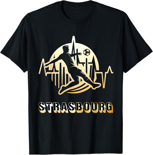 Strasbourg Football | Gift Strasbourg T-Shirt - T-Shirt | Black