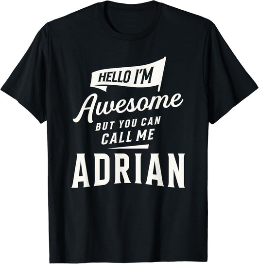 Awesome Adrian Personalized Name Adrian T-Shirt - T-Shirt | Black