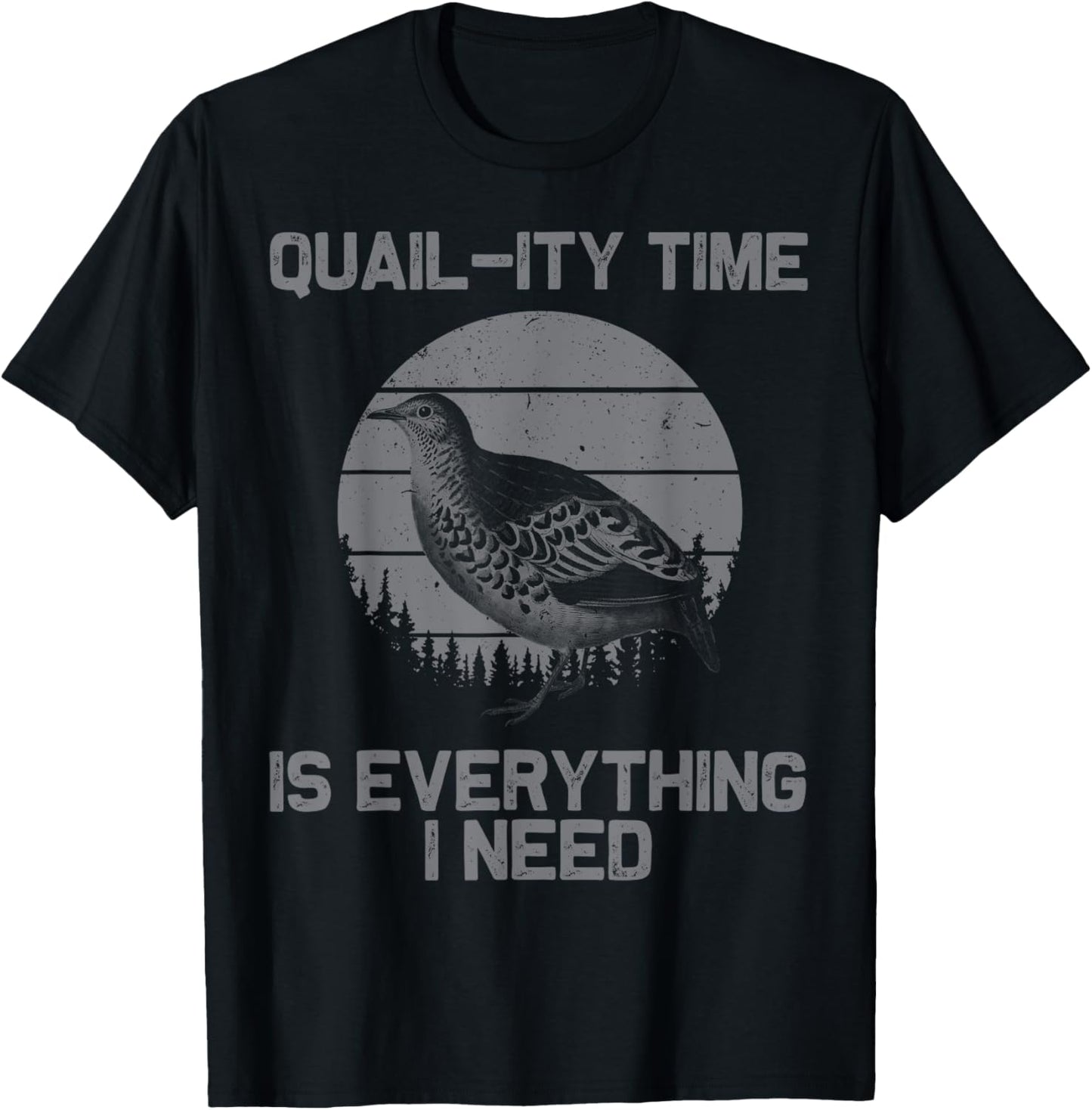 Cool Quail Women Bird Hunter Farmer Hunting Birding T-Shirt - T-Shirt | Black