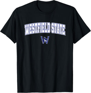 Westfield State University Owls Arch Logo T-Shirt - T-Shirt | Black