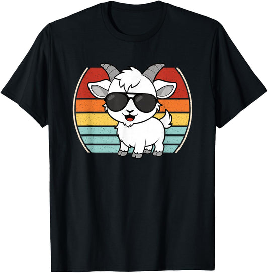 Cool Goat Lover Boys Girls Kids T-Shirt - T-Shirt | Black