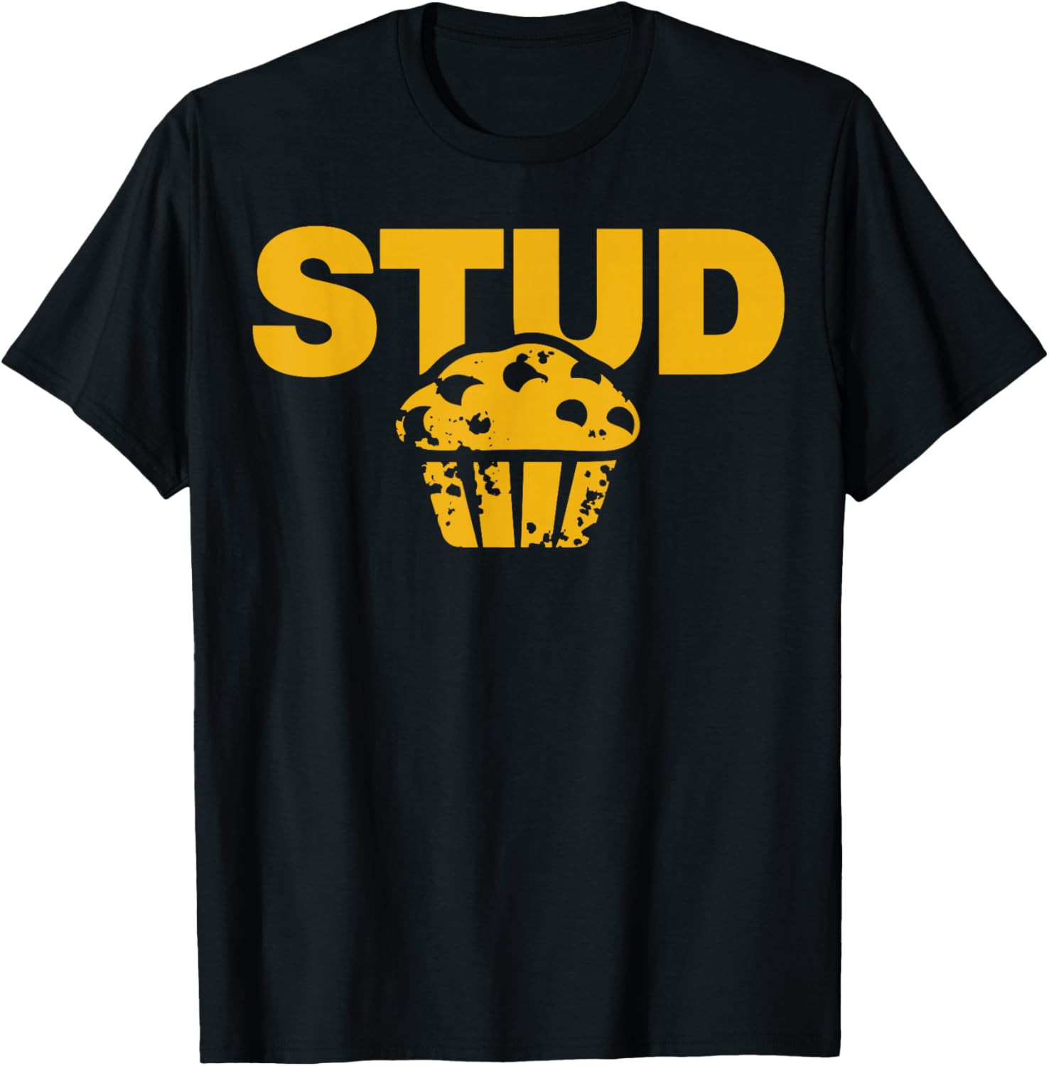 Stud Muffin Funny Cupcake T-Shirt - T-Shirt | Black