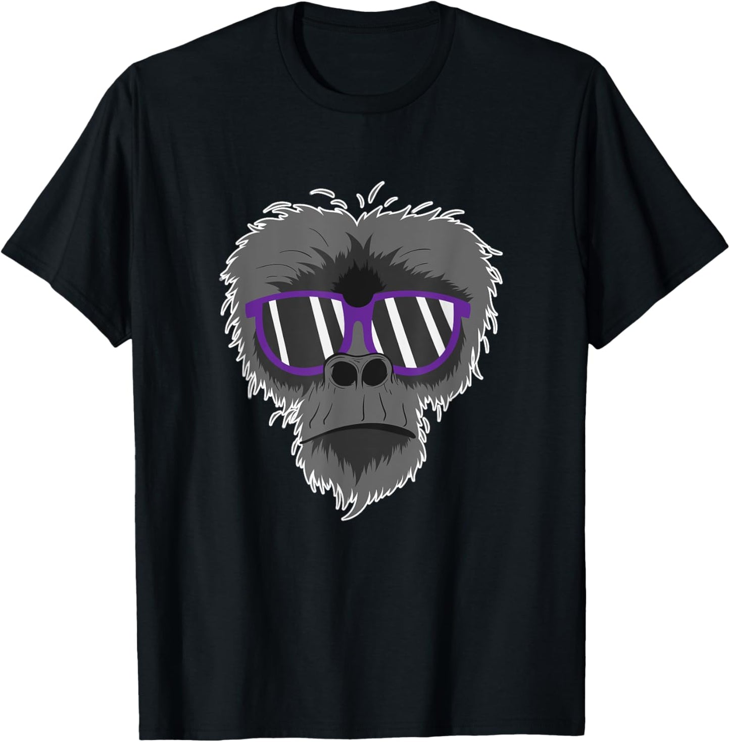 Ape with Sunglasses T-Shirt - T-Shirt | Black