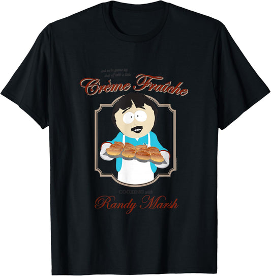 South Park Cartoon Series Randy Marsh Cooking Creme Fraiche T-Shirt - T-Shirt | Black