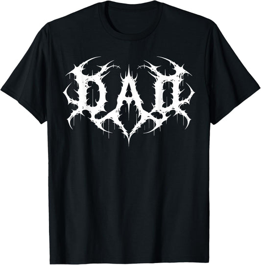 Dad Goth Funny Gothic Punk Emo Grunge Inked Fathers Day T-Shirt - T-Shirt | Black