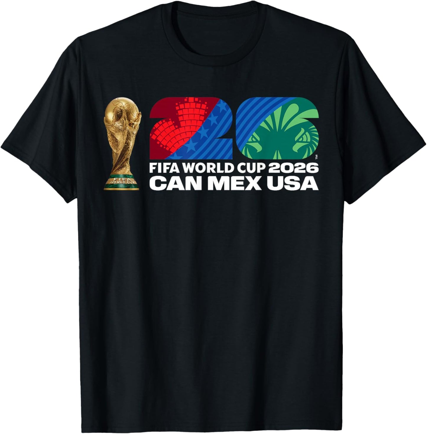 FIFA World CUP26 FIFA Host Country Trophäe Farbe T-Shirt - T-Shirt | Black