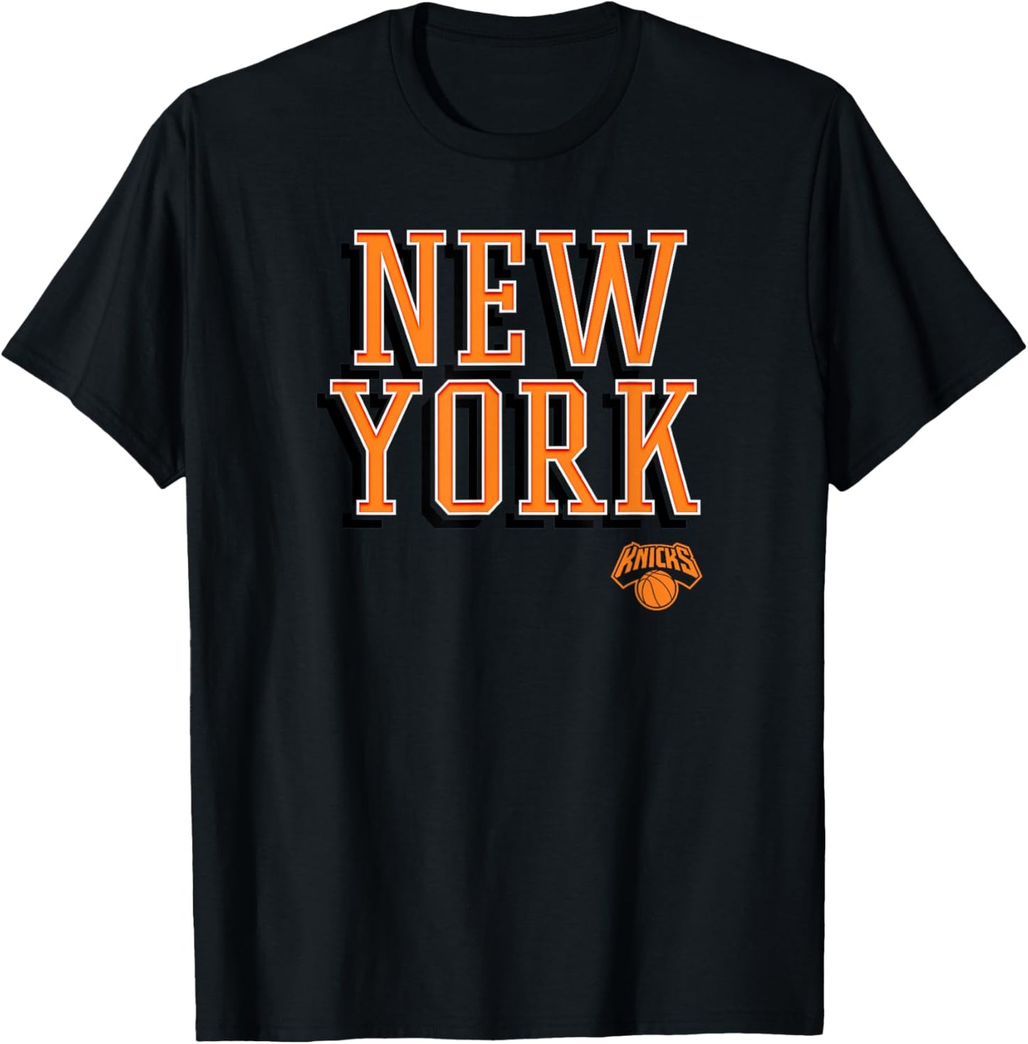 Logo NBA - New York Knicks City Wordmark T-Shirt - T-Shirt | Black