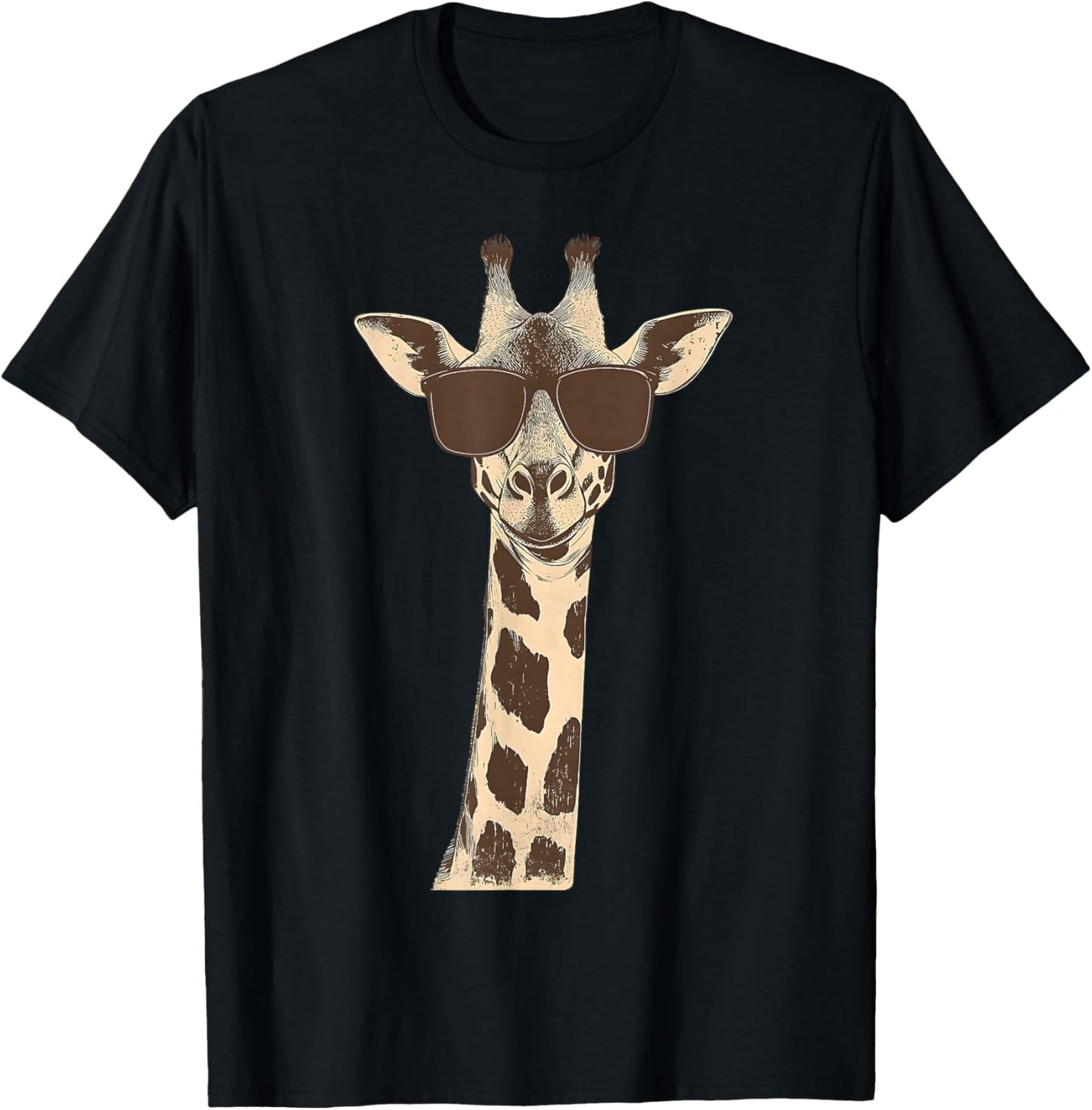 Zebra With Sunglasses Men Women Kids Wildlife Zoo Day Animal T-Shirt - T-Shirt | Black