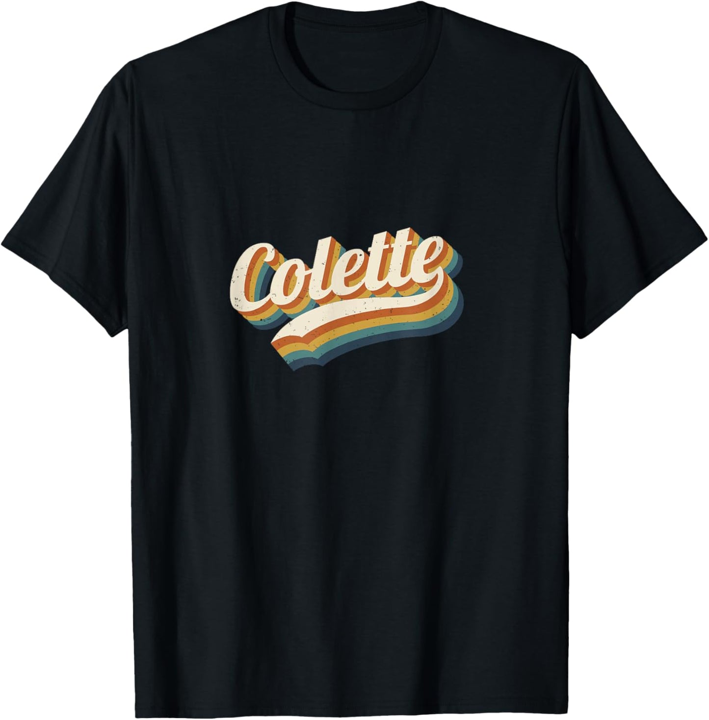 Vintage Colette Personnalisé Nom Colette T-Shirt - T-Shirt | Black