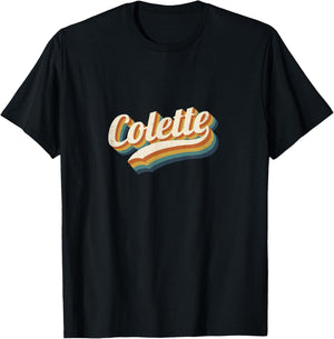 Vintage Colette Personnalisé Nom Colette T-Shirt - T-Shirt | Black