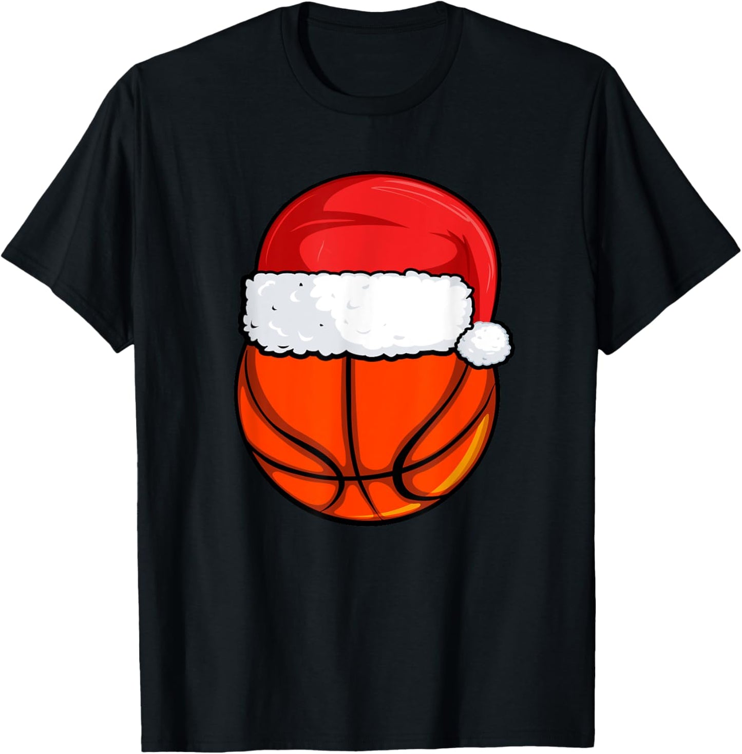 Christmas Basketball Pajama, Basketball Sweater Boys Men T-Shirt - T-Shirt | Black