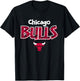 Kinder NBA - Chicago Bulls Team Scribble Jugend T-Shirt - T-Shirt | Black