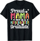Proud Mama of A Kindergarten Graduate Mom T-Shirt - T-Shirt | Black