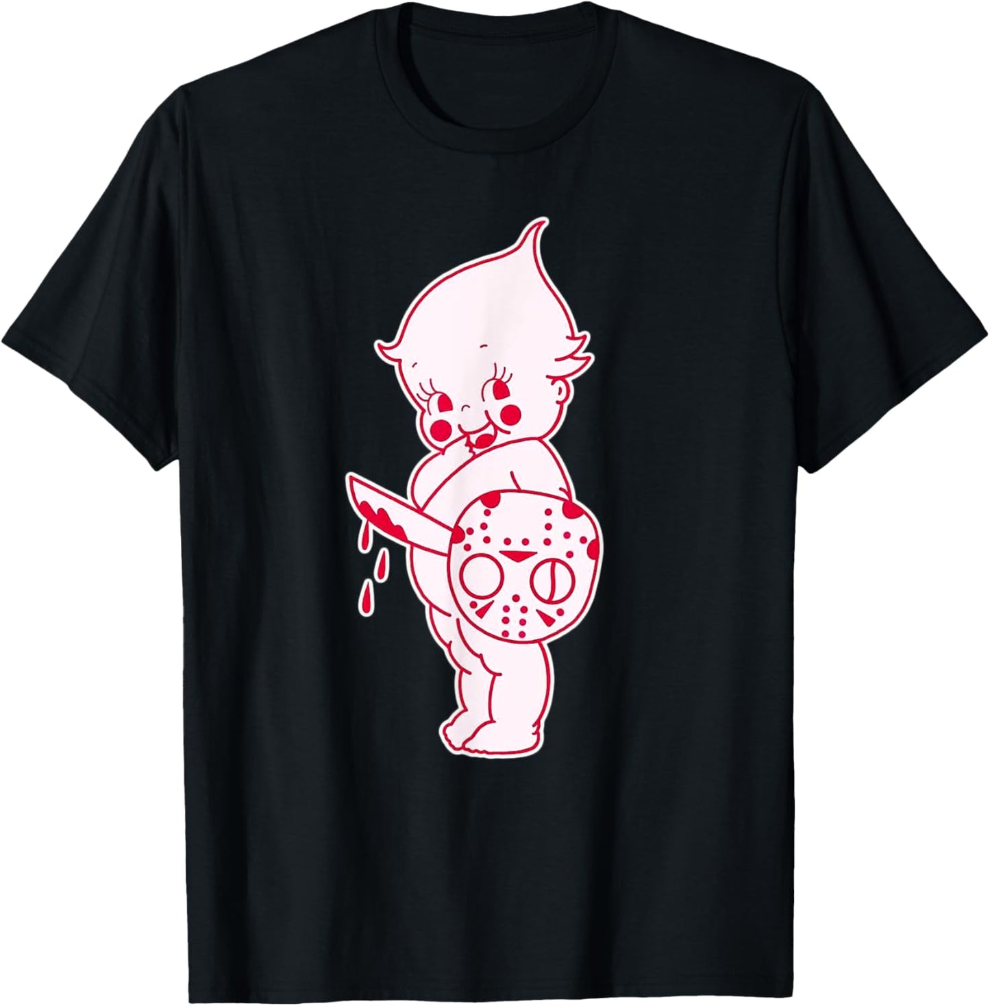 Kewpie Baby Horror Halloween Spooky Scary T-Shirt - T-Shirt | Black