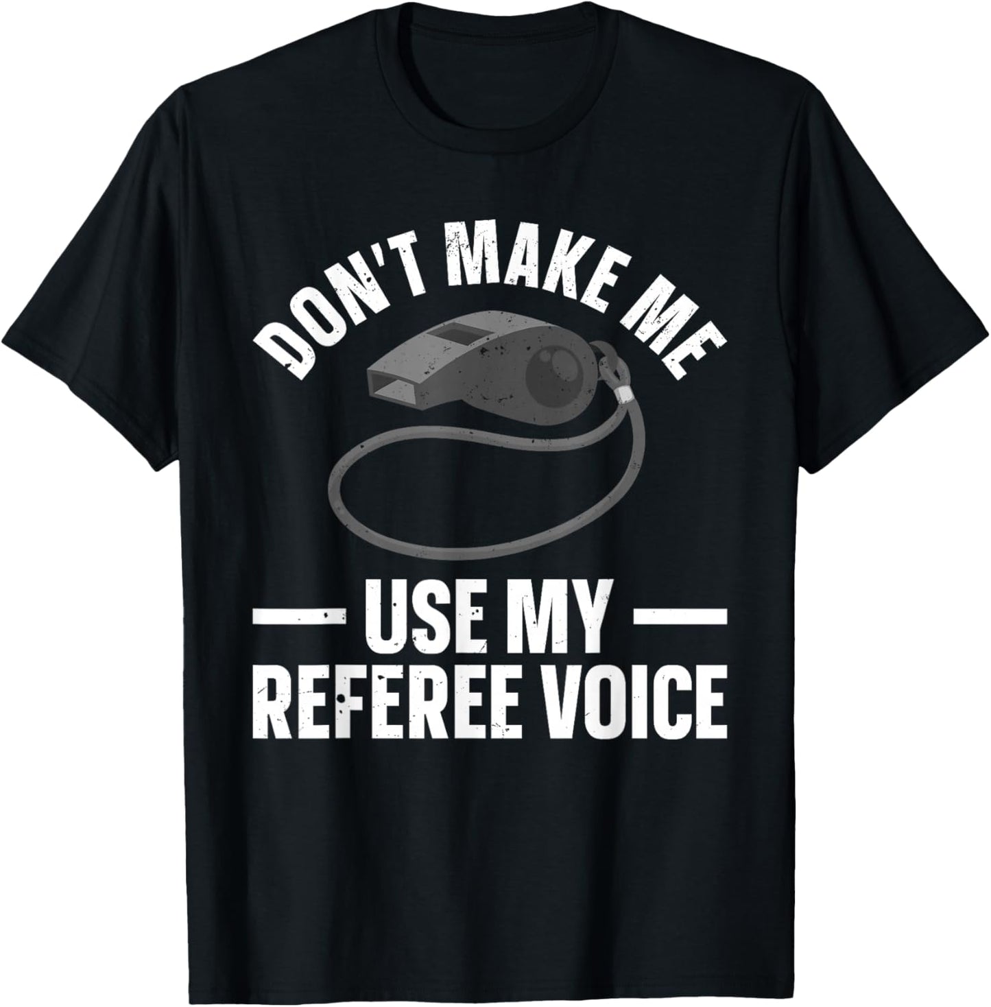 Funny Referee Art Women Sports Ref Official Referee T-Shirt - T-Shirt | Black