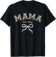 Camo Mama Est 2026 Promoted to Mama 2026 Camouflage T-Shirt - T-Shirt | Black