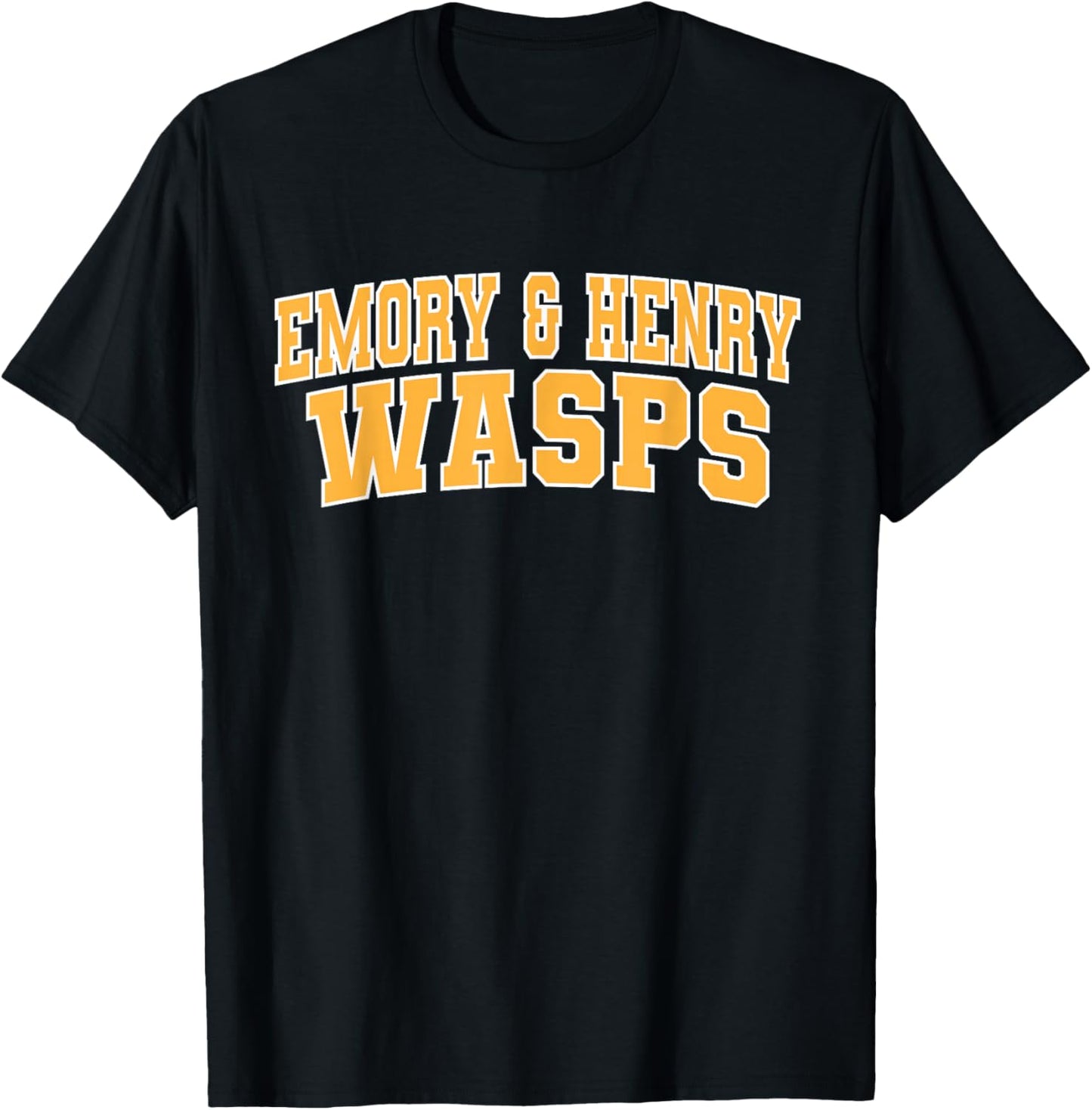 Emory & Henry College Wasps Apparel Sports Fan T-Shirt - T-Shirt | Black