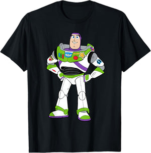 Disney and Pixar's Toy Story 5 Buzz Lightyear Big Pose T-Shirt - T-Shirt | Black