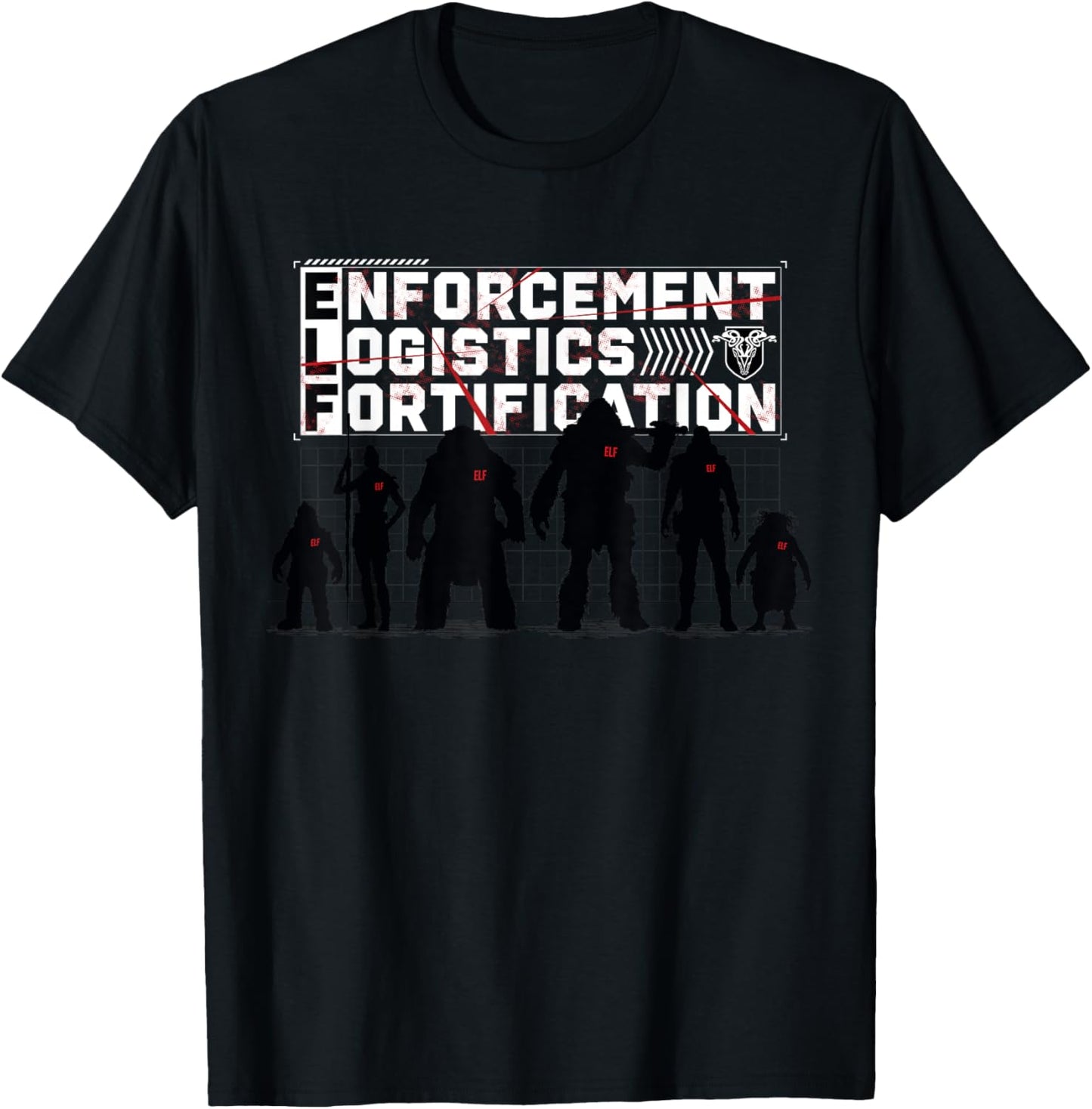 Red One - Enforcement Logistics Fortification T-Shirt - T-Shirt | Black