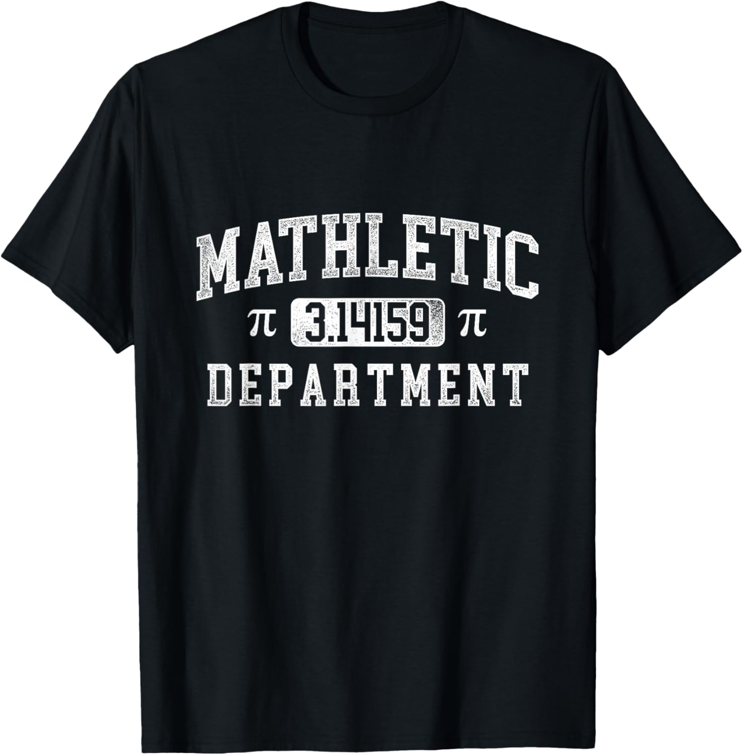 Mathletic Department 3.14159 - Pi Day Math Lover Teacher T-Shirt - T-Shirt | Black