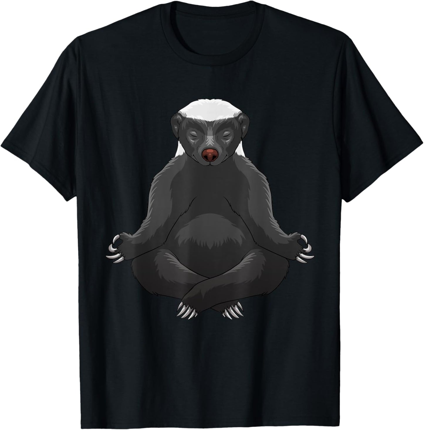 Funny Honey Badger Design Women Honey Badger Lover T-Shirt - T-Shirt | Black