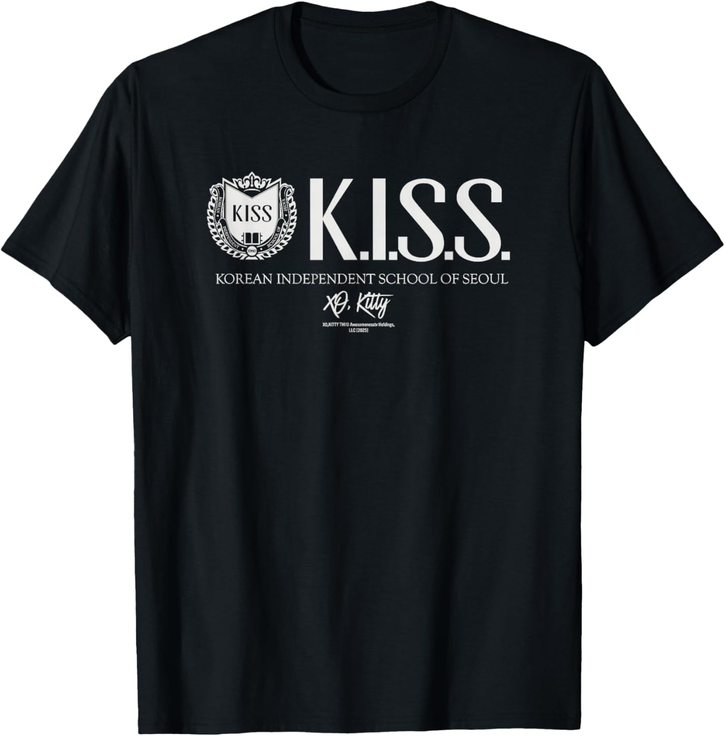 XO, Kitty KISS Officially Licenced T-Shirt - T-Shirt | Black