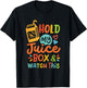 Retro Funny Toddler Boy Girl Hold My Juice Box & Watch This T-Shirt - T-Shirt | Black