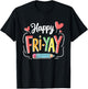 It's Friyay! Teacher Life Essentials T-Shirt - T-Shirt | Black