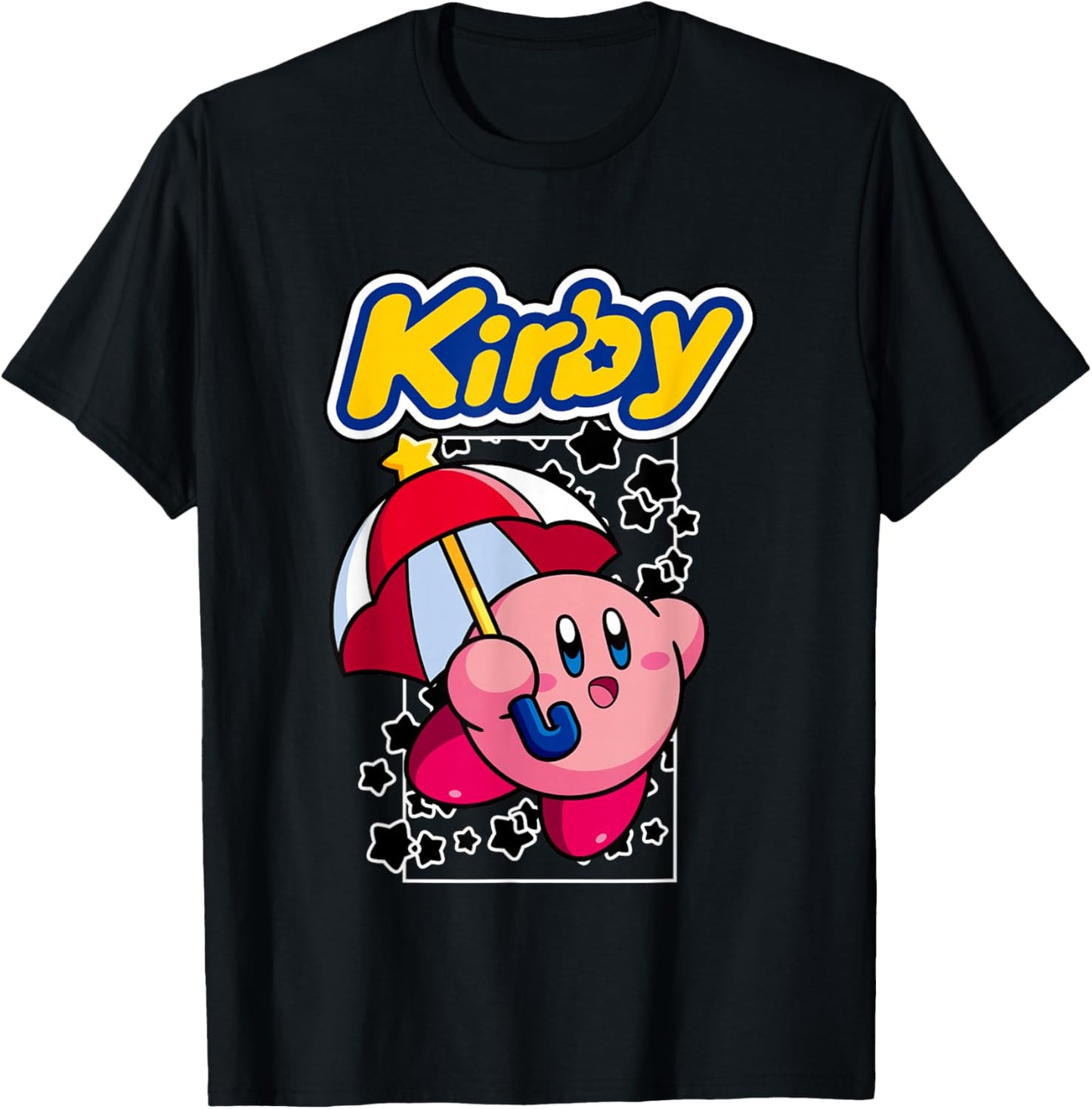 Kirby Many Emotions Nintendo Character Box Up T-Shirt - T-Shirt | Black