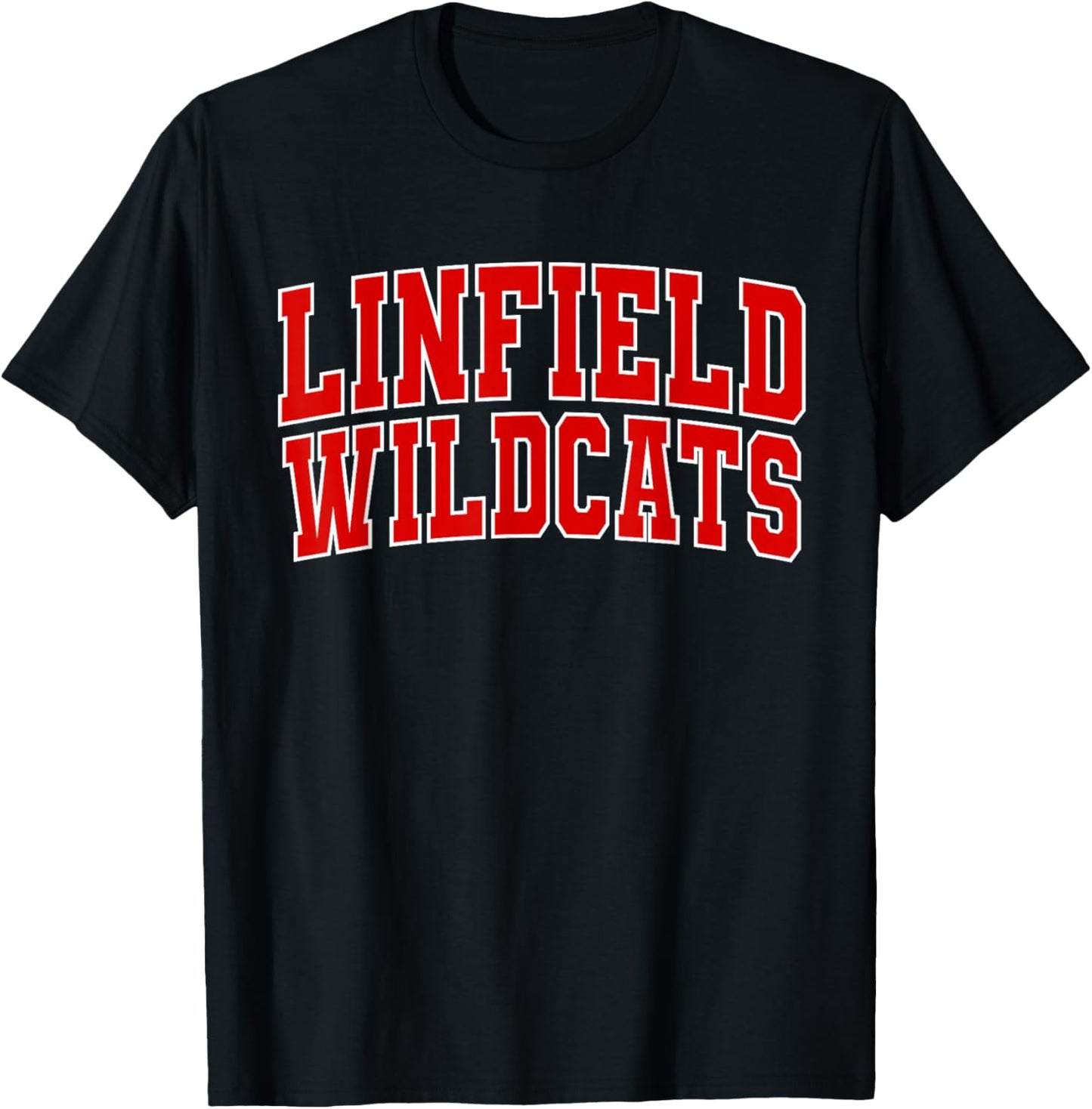 Linfield University Wildcats Apparel Sports Fan T-Shirt - T-Shirt | Black